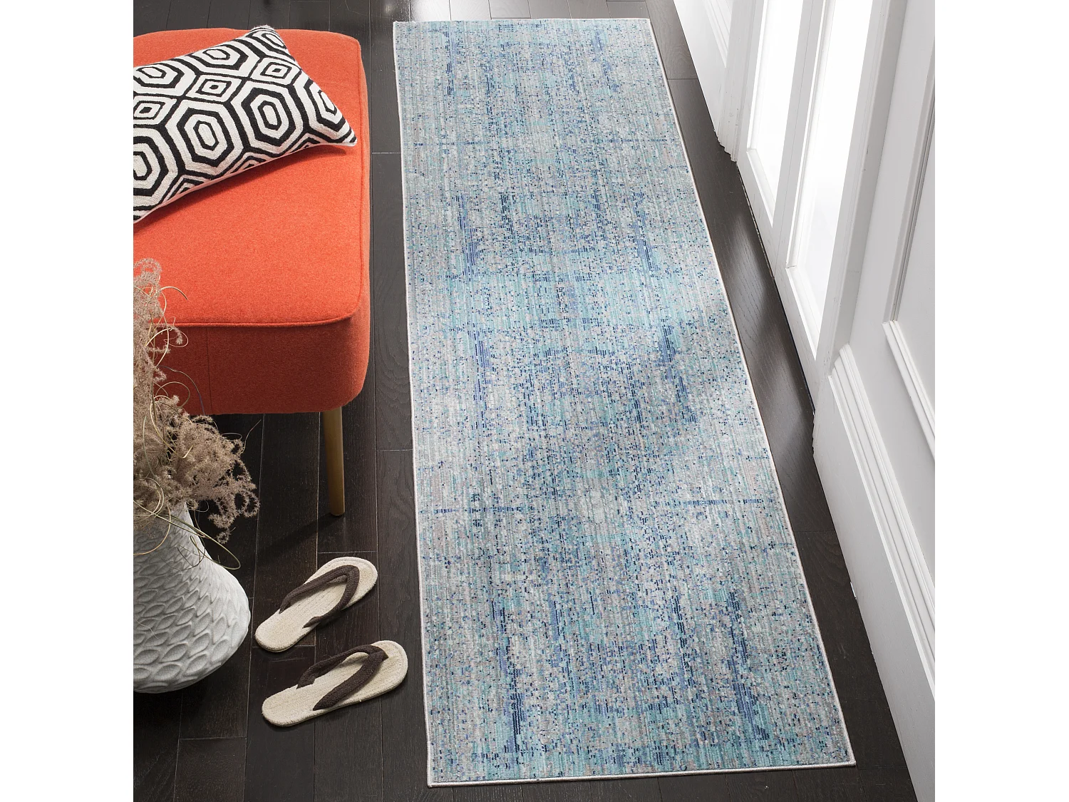 Tapis Bleu/Multicolore 69 X 244 cm - Ariella