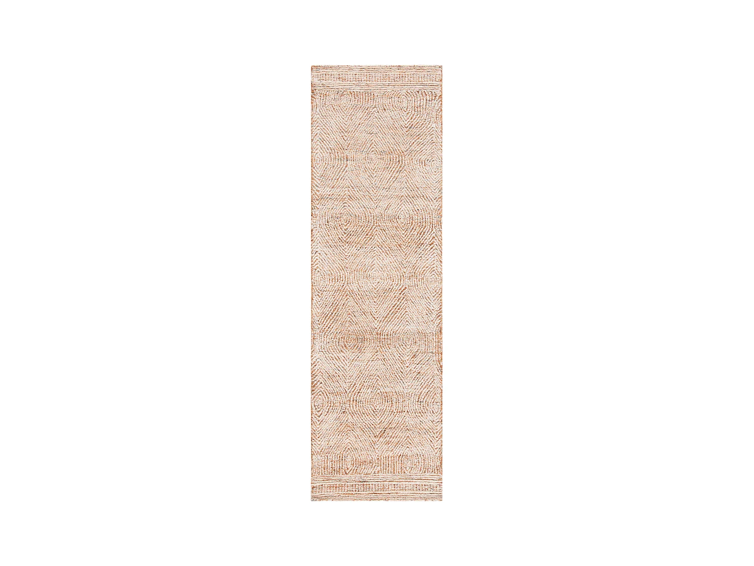 Tapis Ivoire/Rouille 69 X 183 cm - Alaska