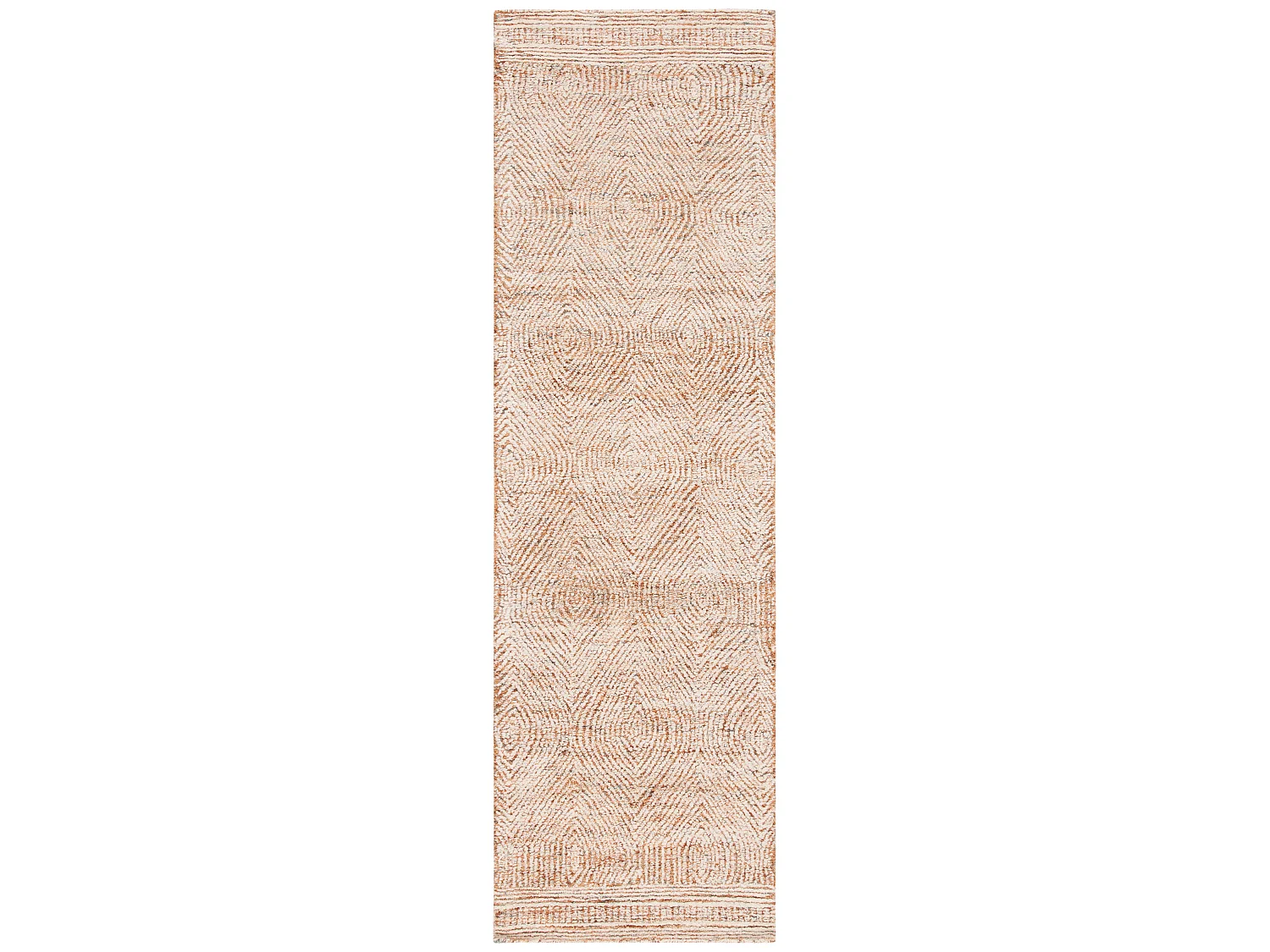 Tapis Ivoire/Rouille 69 X 183 cm - Alaska
