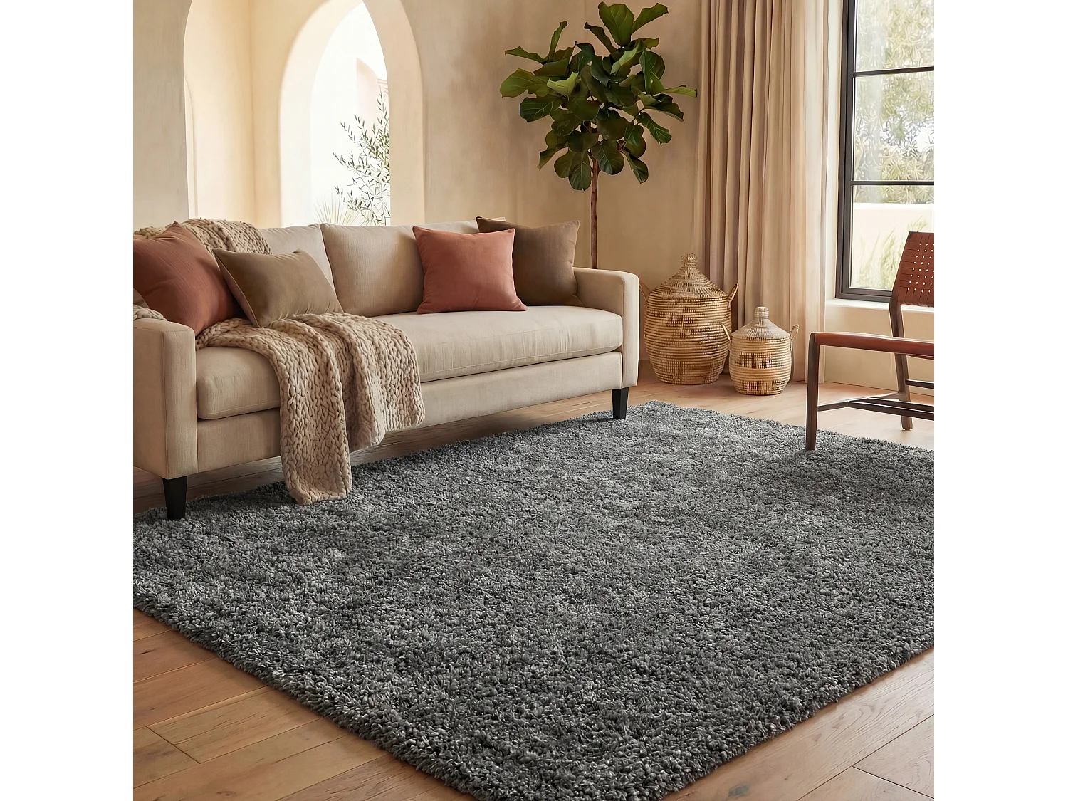 Tapis Gris 244 X 305 cm - Lola