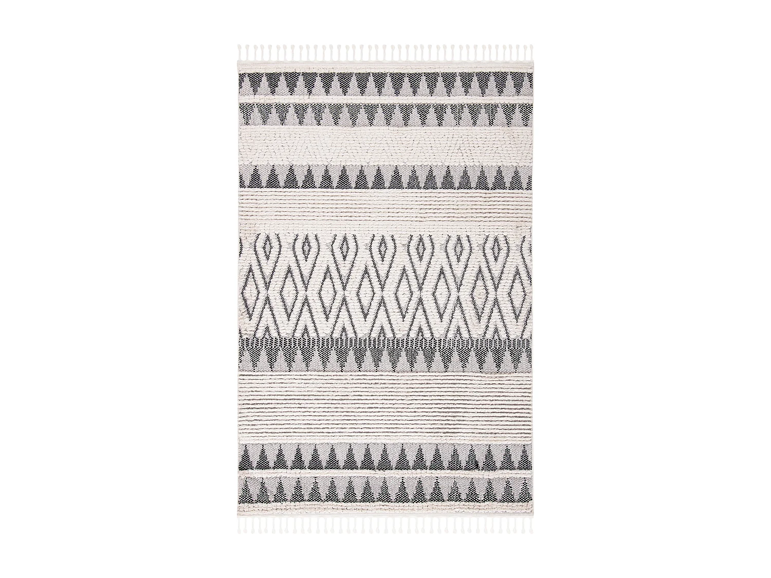 Tapis Neutre/Bleu 122 X 183 cm - Elliana