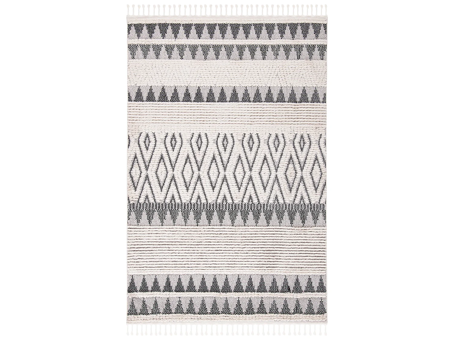 Tapis Neutre/Bleu 122 X 183 cm - Elliana