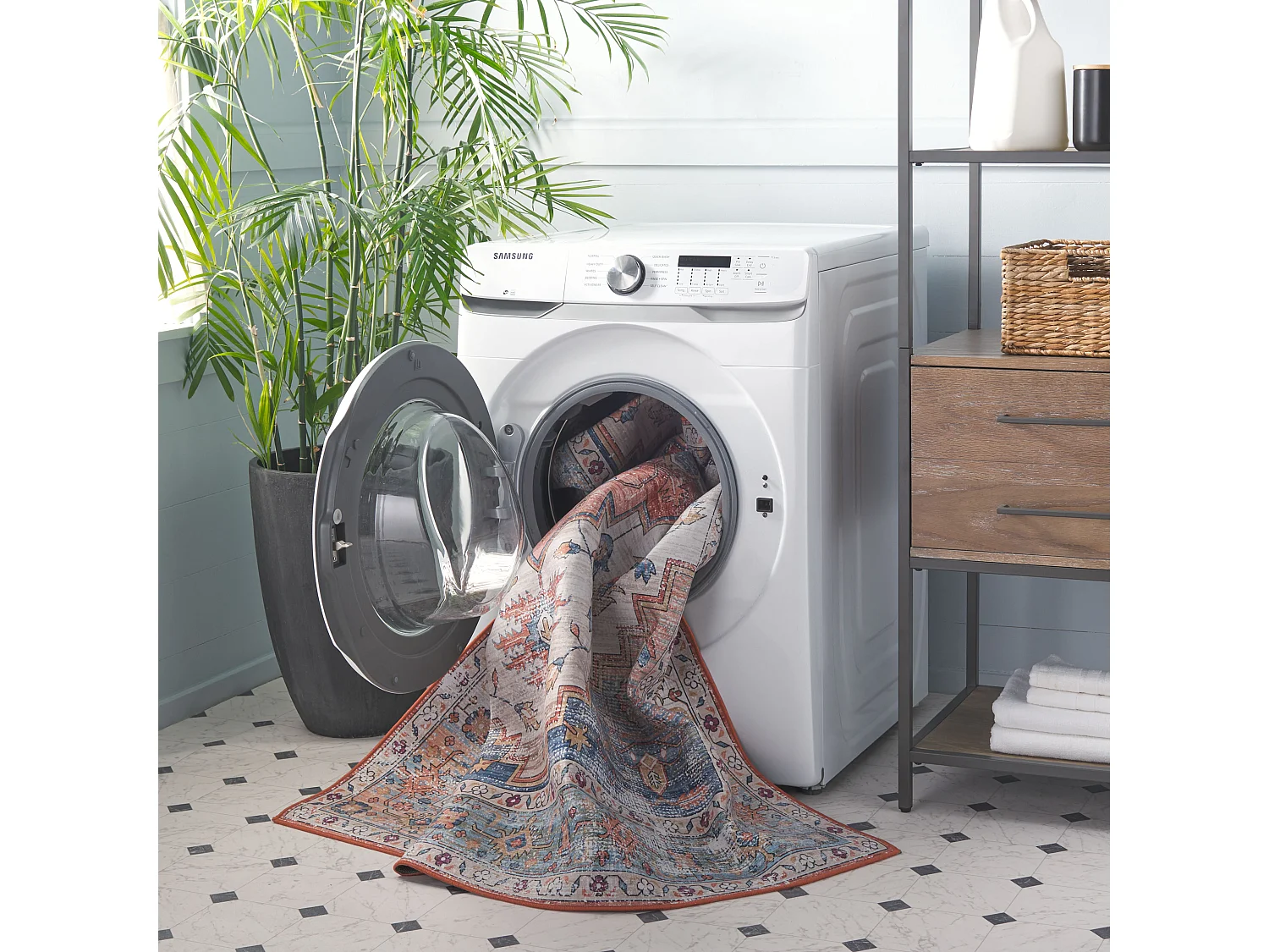 Tapis Beige/Bleu 122 X 183 cm - Tripp