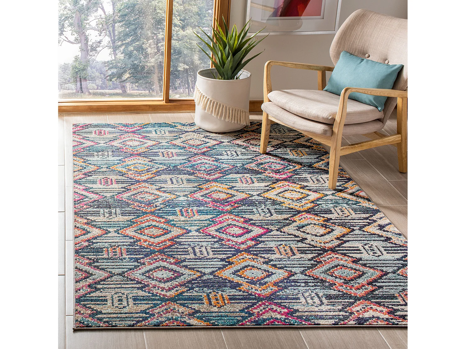 Tapis Noir/Orange 160 X 229 cm - Lilly