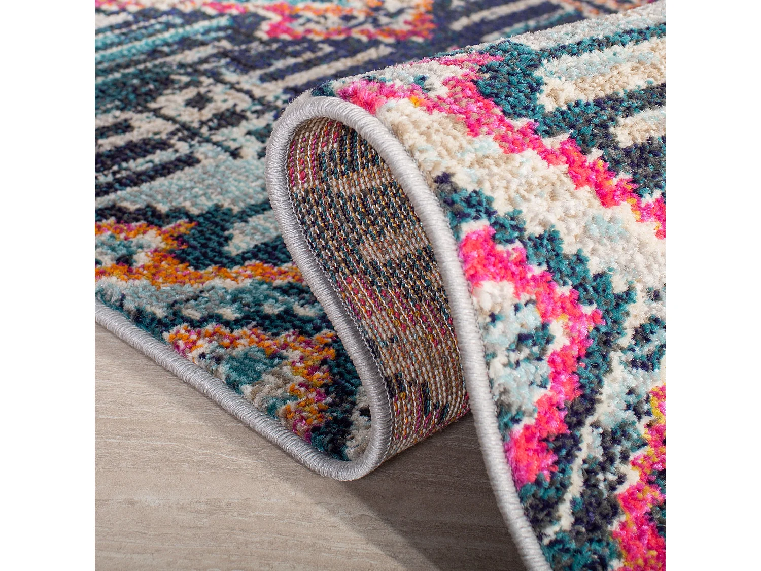 Tapis Noir/Orange 160 X 229 cm - Lilly