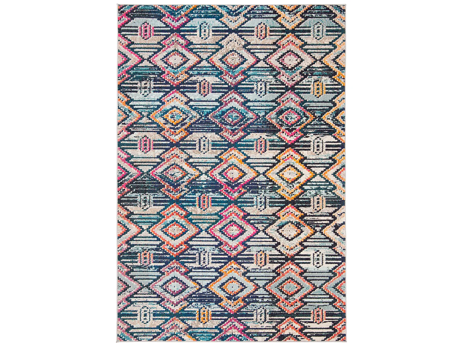 Tapis Noir/Orange 160 X 229 cm - Lilly