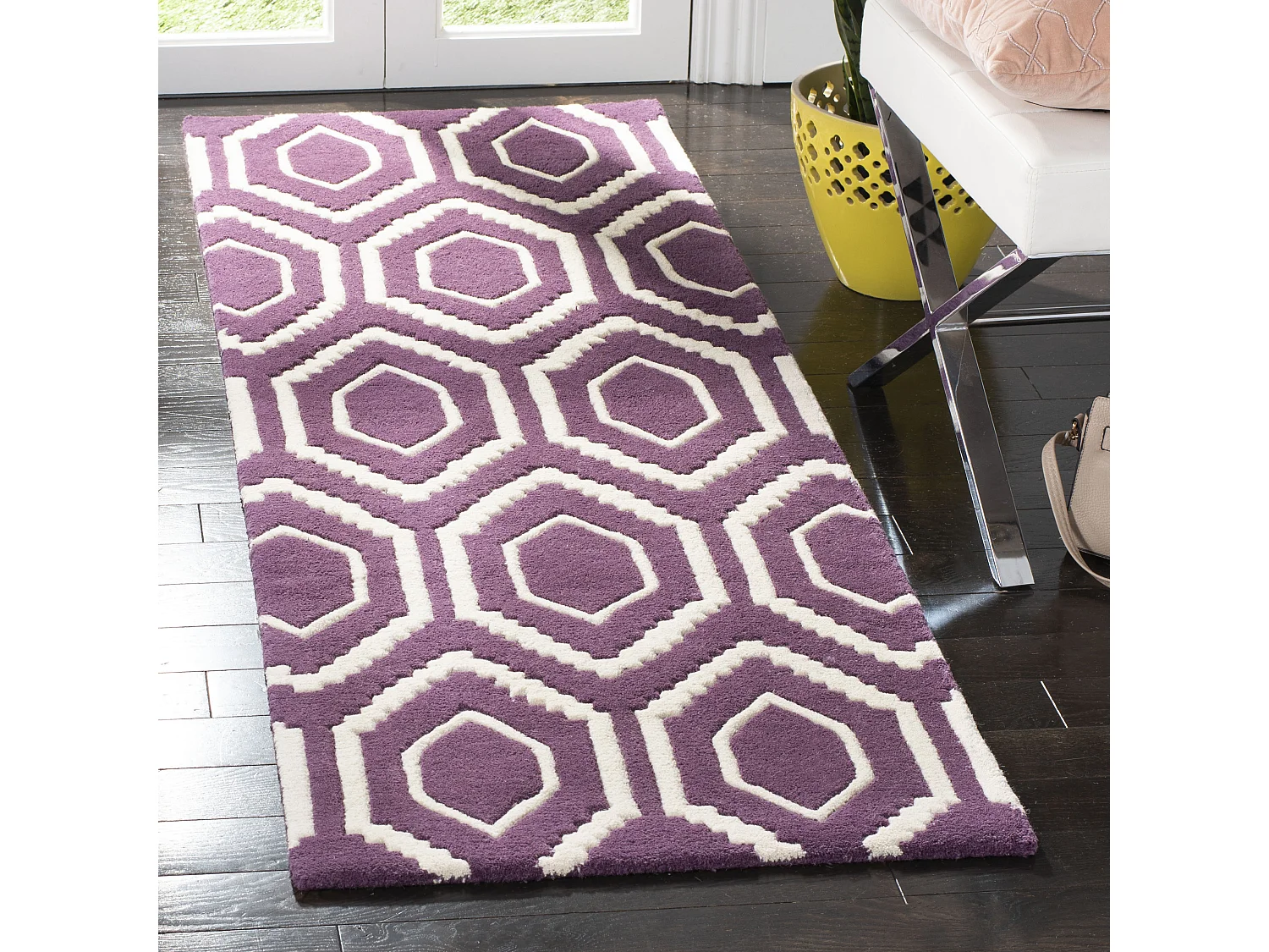Tapis Violet/Ivoire 69 X 213 cm - Essex