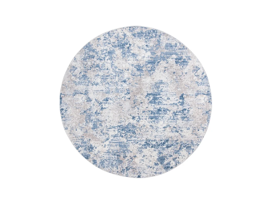 Tapis Gris/Bleu 91 X 91 cm - Rhiannon