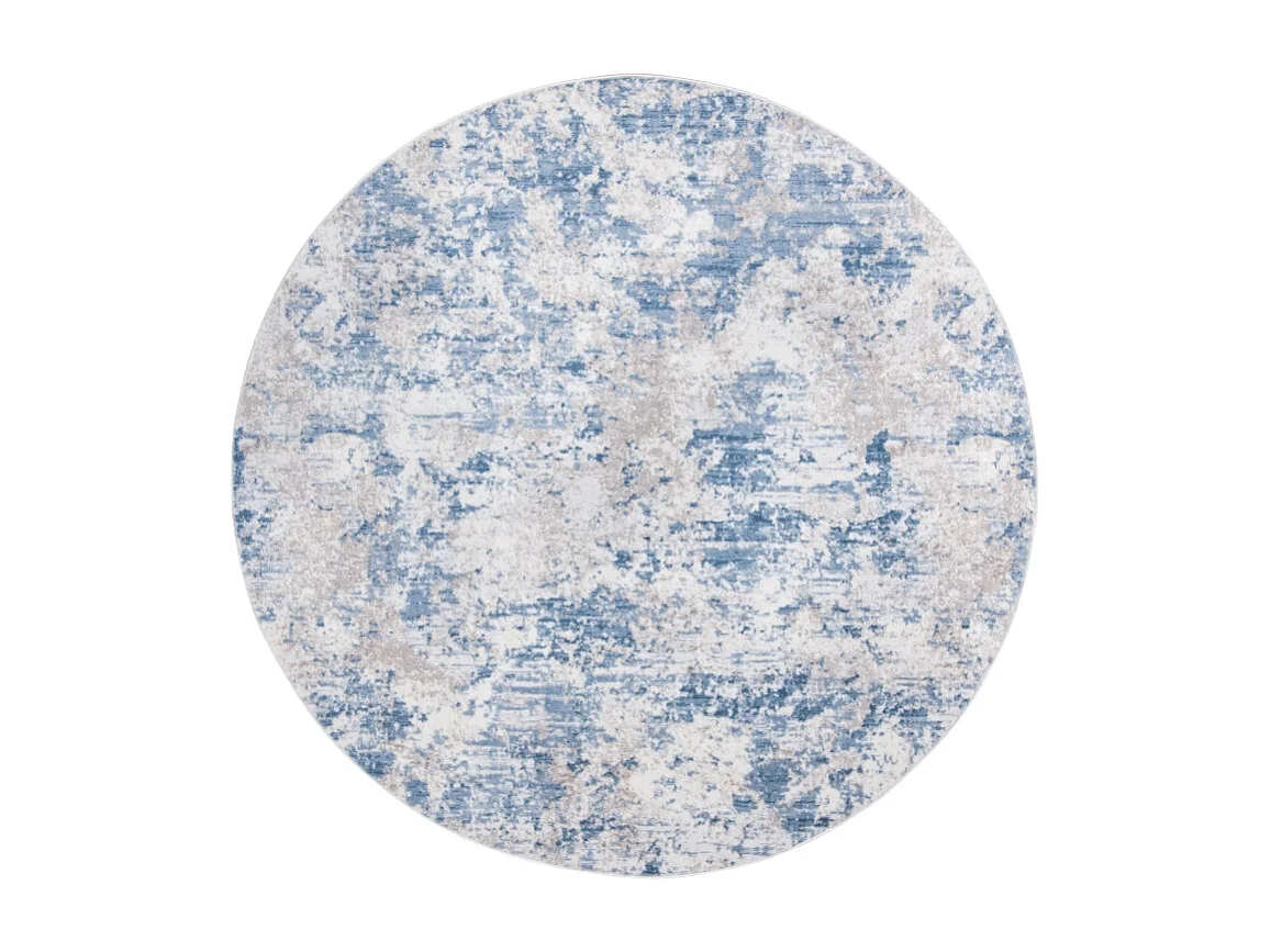 Tapis Gris/Bleu 91 X 91 cm - Rhiannon