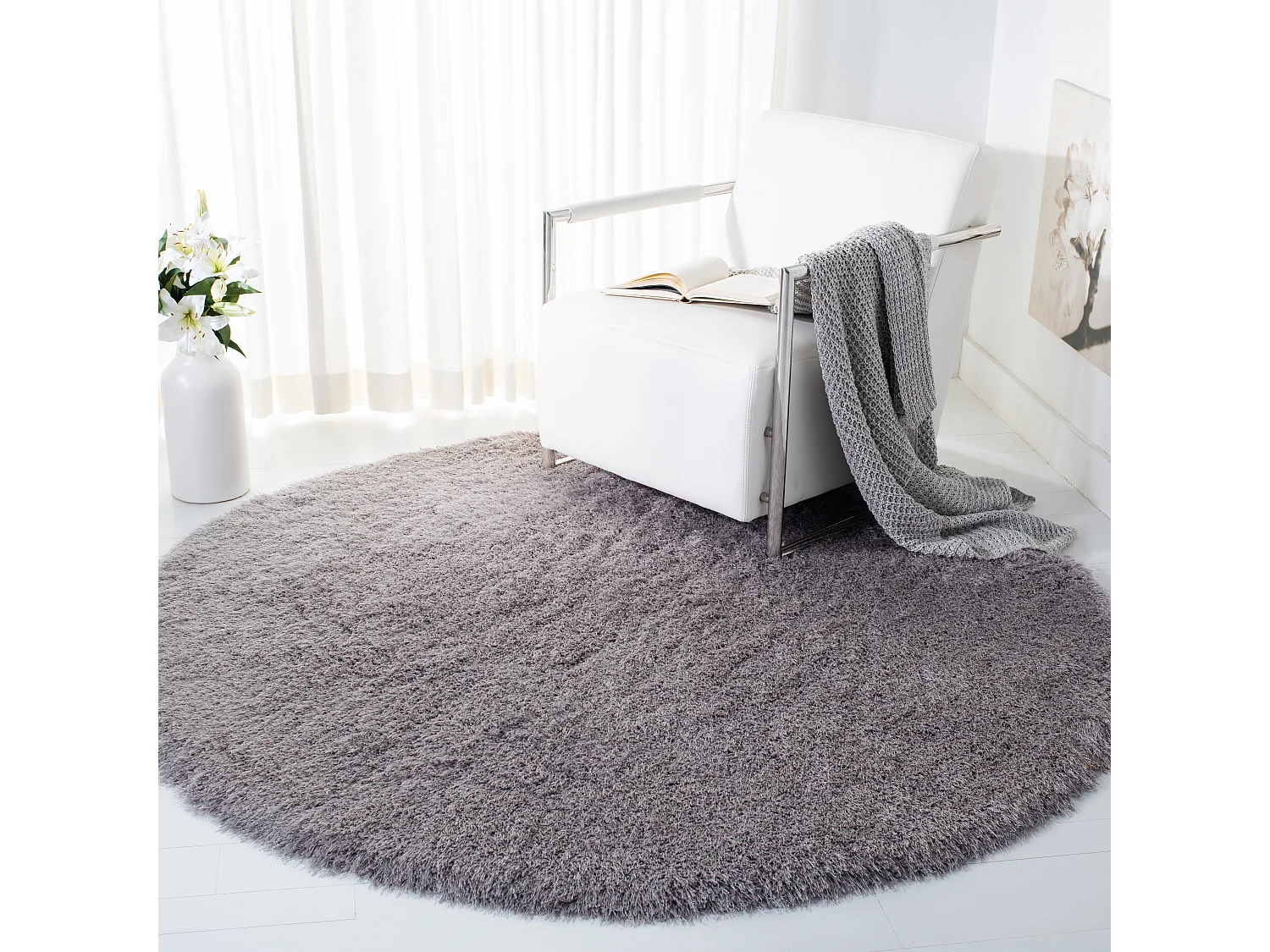 Tapis Gris 183 X 183 cm - Edison