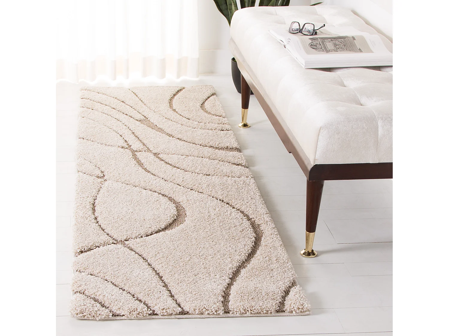 Tapis Crème/Beige 69 X 213 cm - Naples
