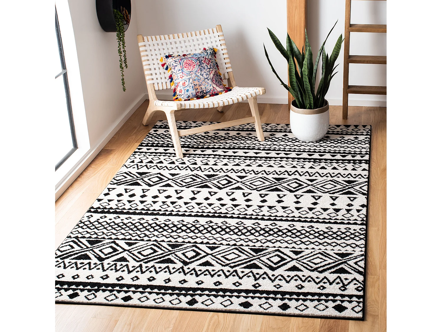 Tapis Neutre/Gris 122 X 183 cm - Braylee