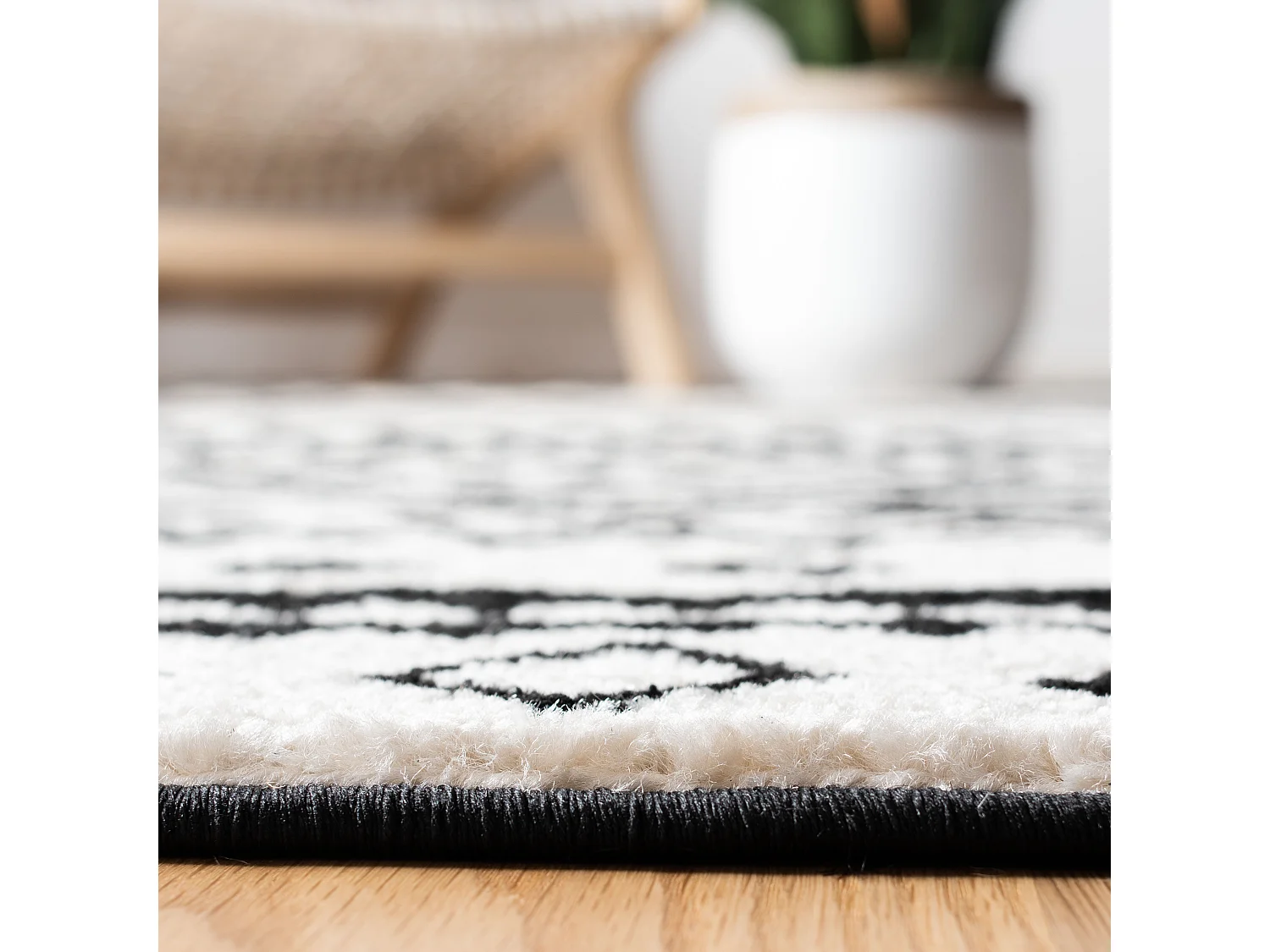 Tapis Neutre/Gris 122 X 183 cm - Braylee