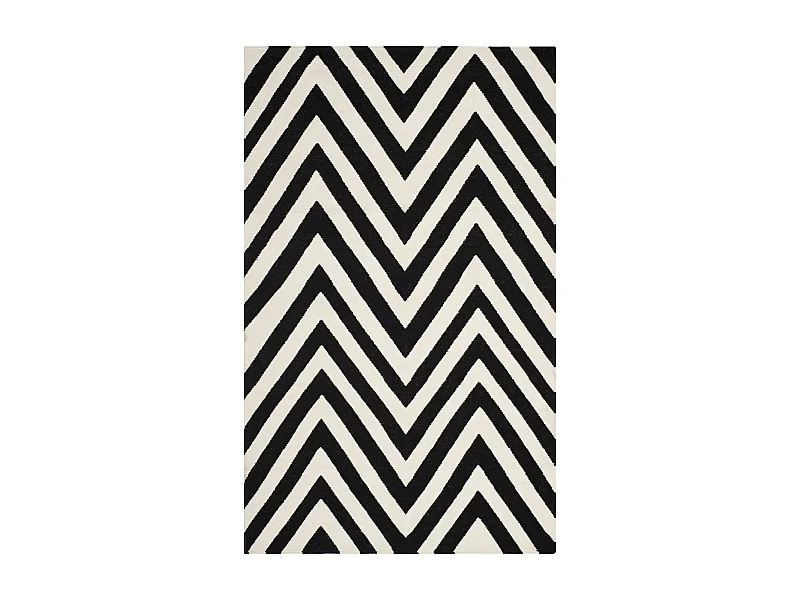 Tapis Noir/Neutre 122 X 183 cm - Serena