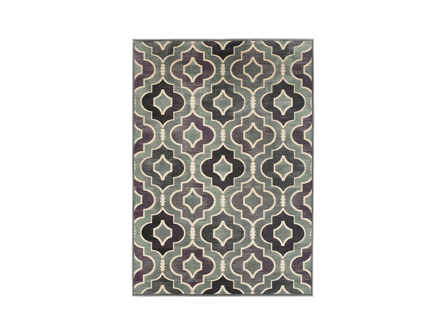 Tapis Gris/Multicolore 99 X 170 cm - Riva