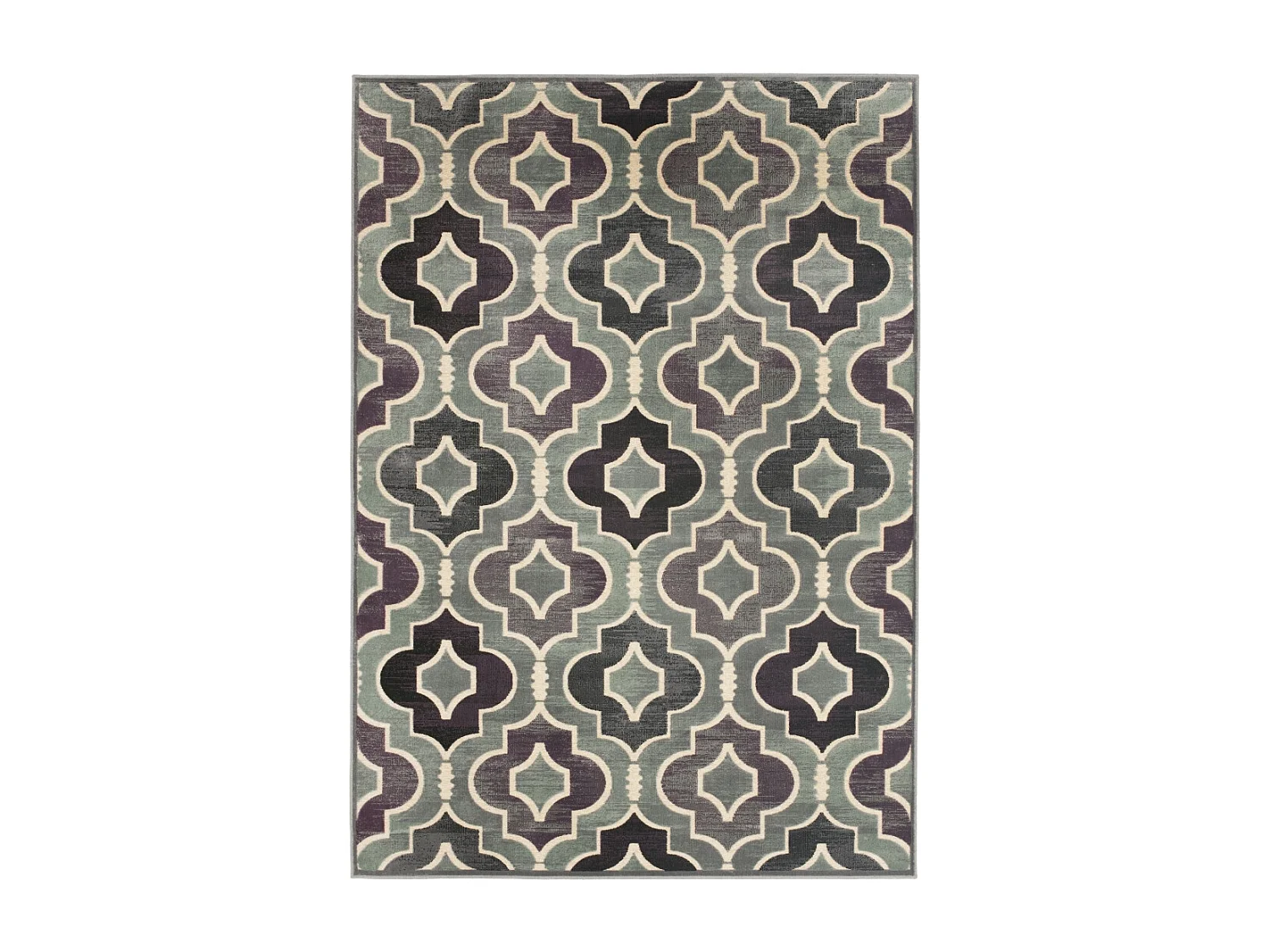 Tapis Gris/Multicolore 99 X 170 cm - Riva