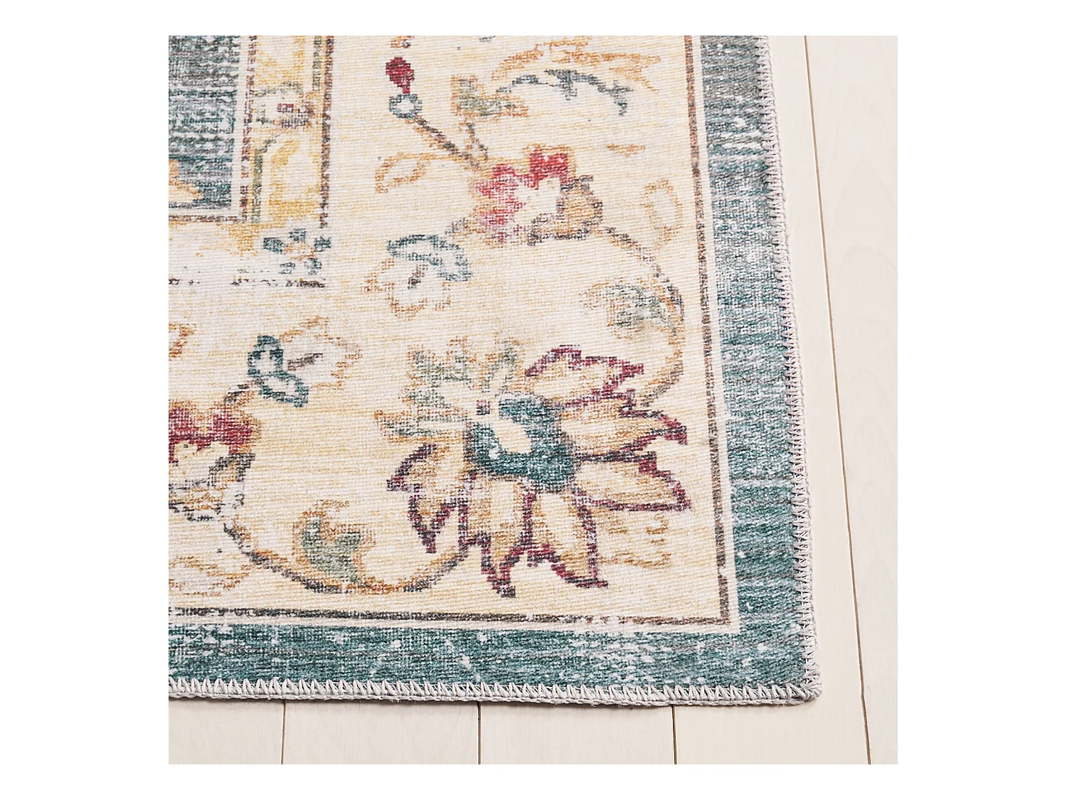 Tapis Vert/Beige 91 X 152 cm - Petra