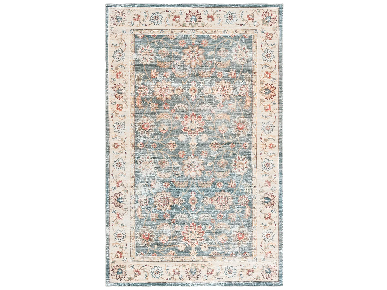 Tapis Vert/Beige 91 X 152 cm - Petra
