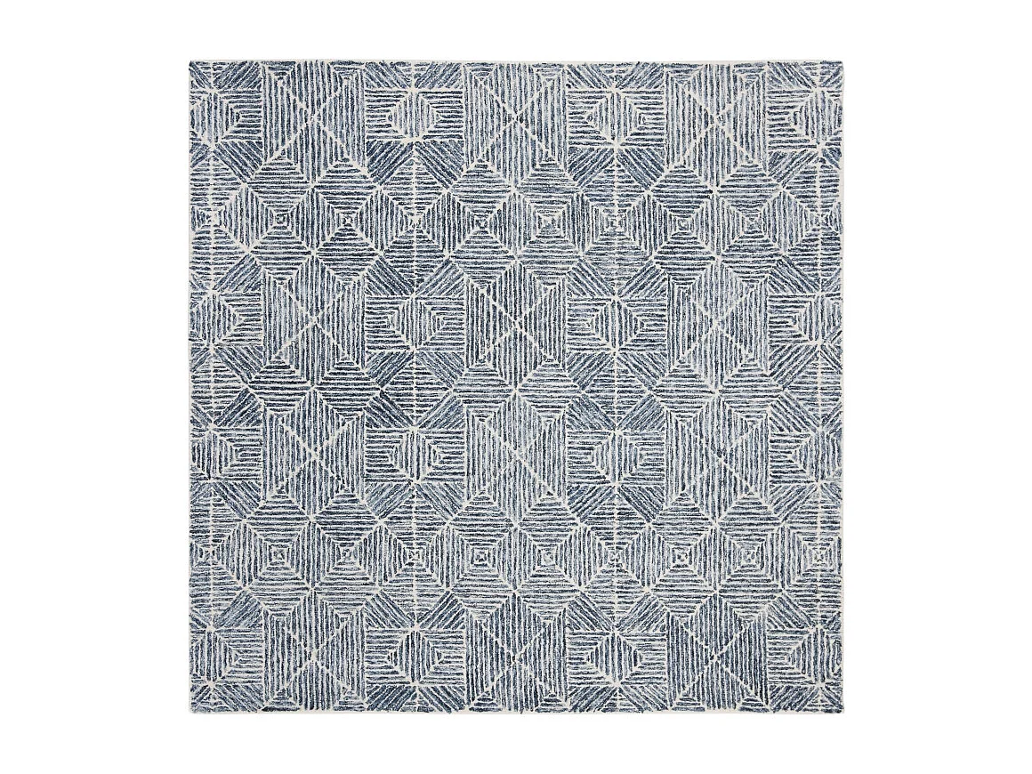 Tapis Bleu/Ivoire 122 X 122 cm - Azure