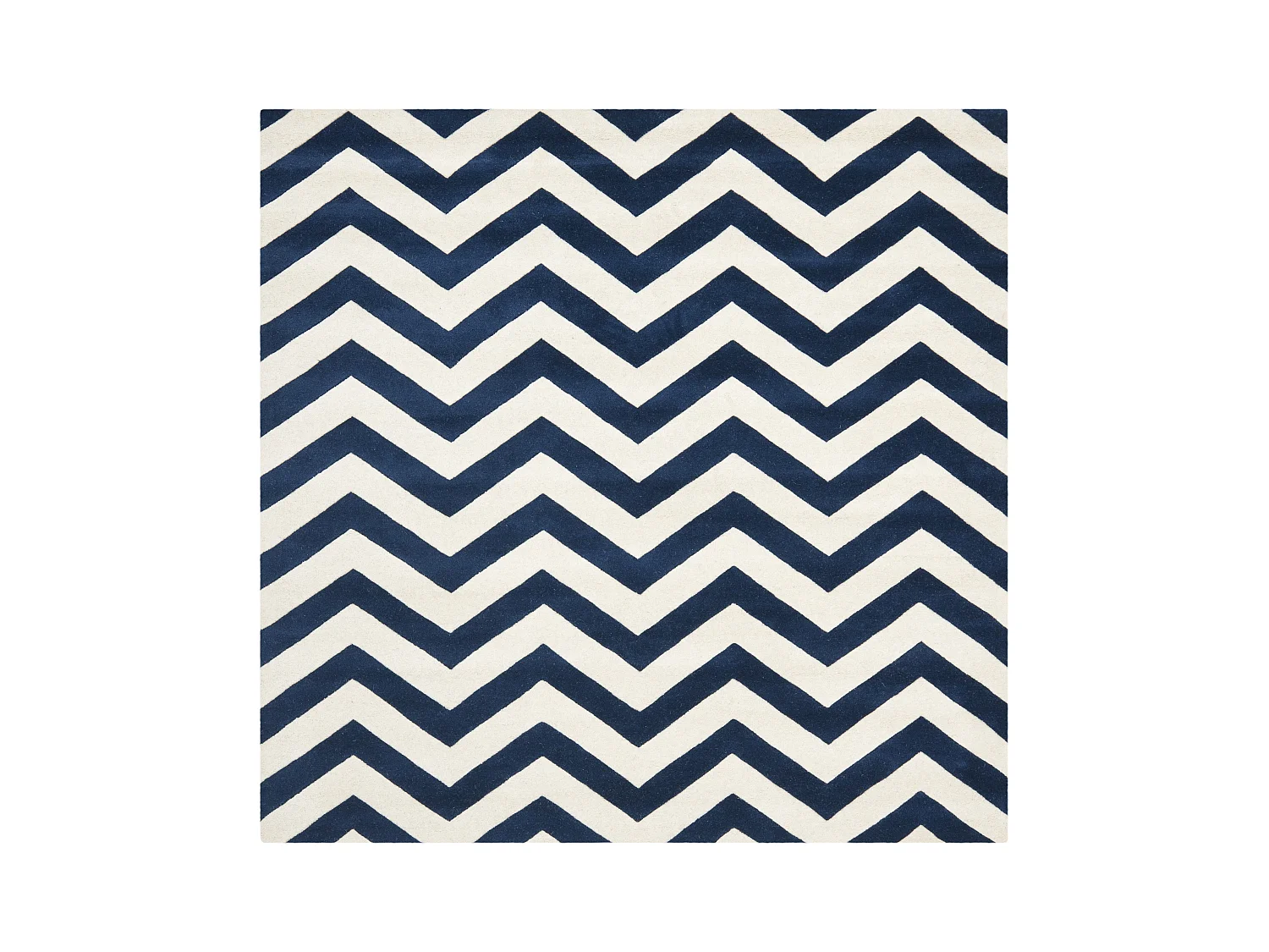 Tapis Bleu Marine/Neutre 213 X 213 cm - Anneliese