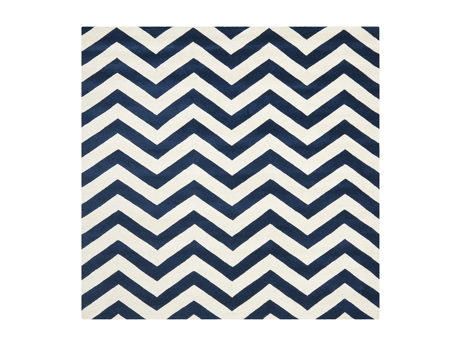 Tapis Bleu Marine/Neutre 213 X 213 cm - Anneliese