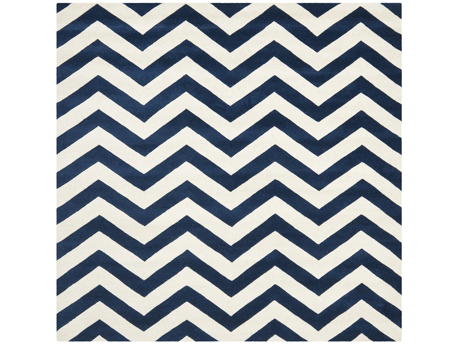 Tapis Bleu Marine/Neutre 213 X 213 cm - Anneliese