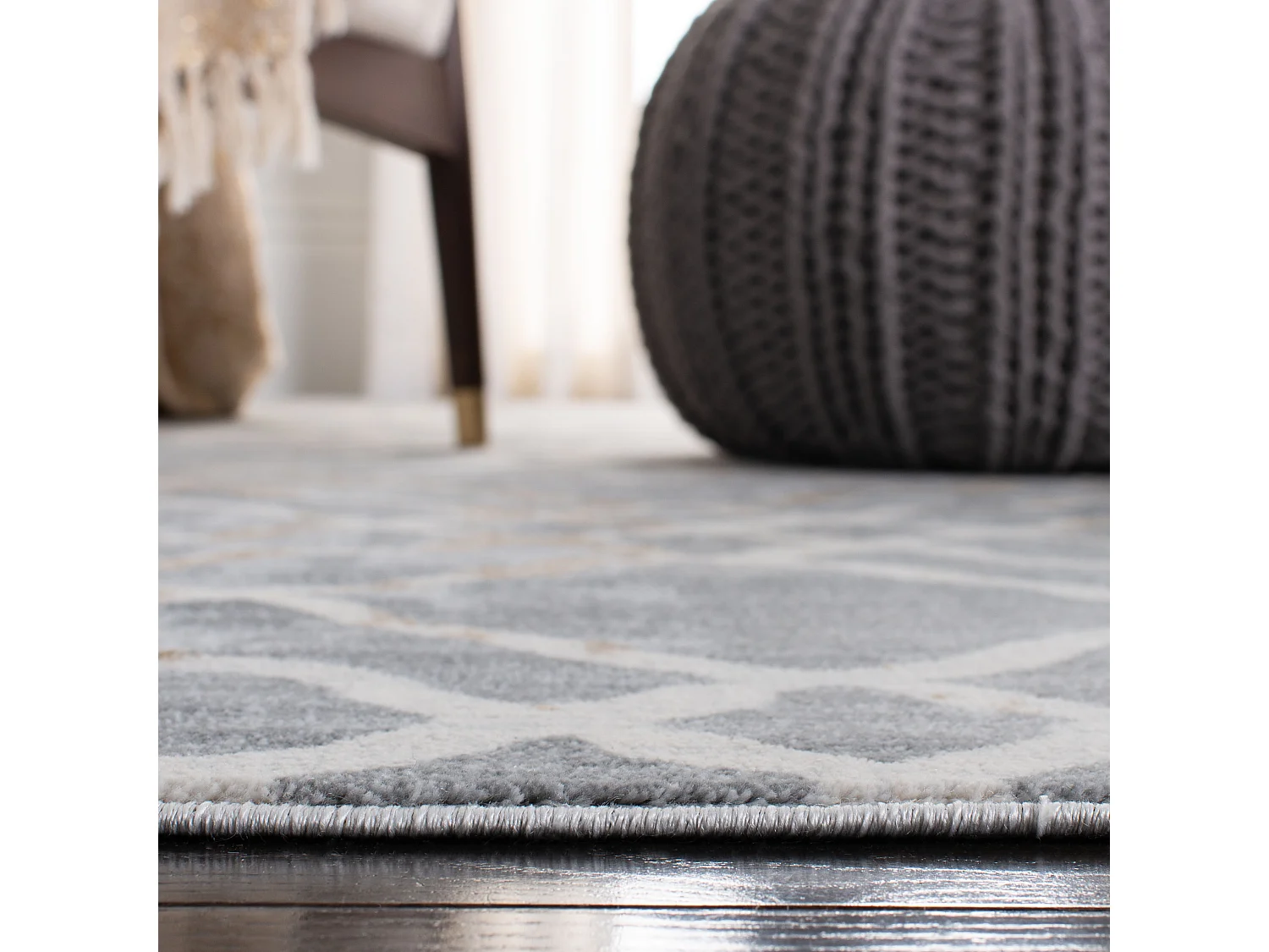 Tapis Gris/Neutre 122 X 183 cm - Sylvia