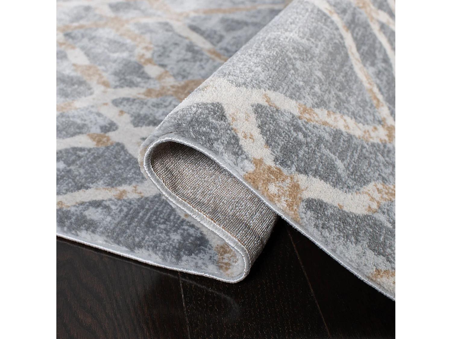 Tapis Gris/Neutre 122 X 183 cm - Sylvia