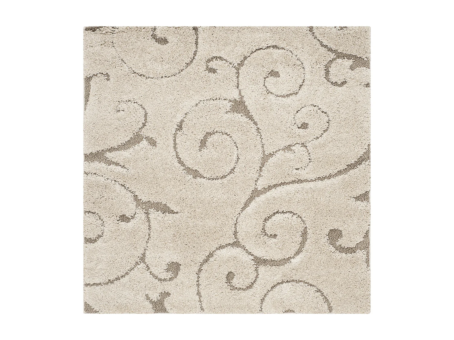 Tapis Crème/Beige 122 X 122 cm - Rosalind