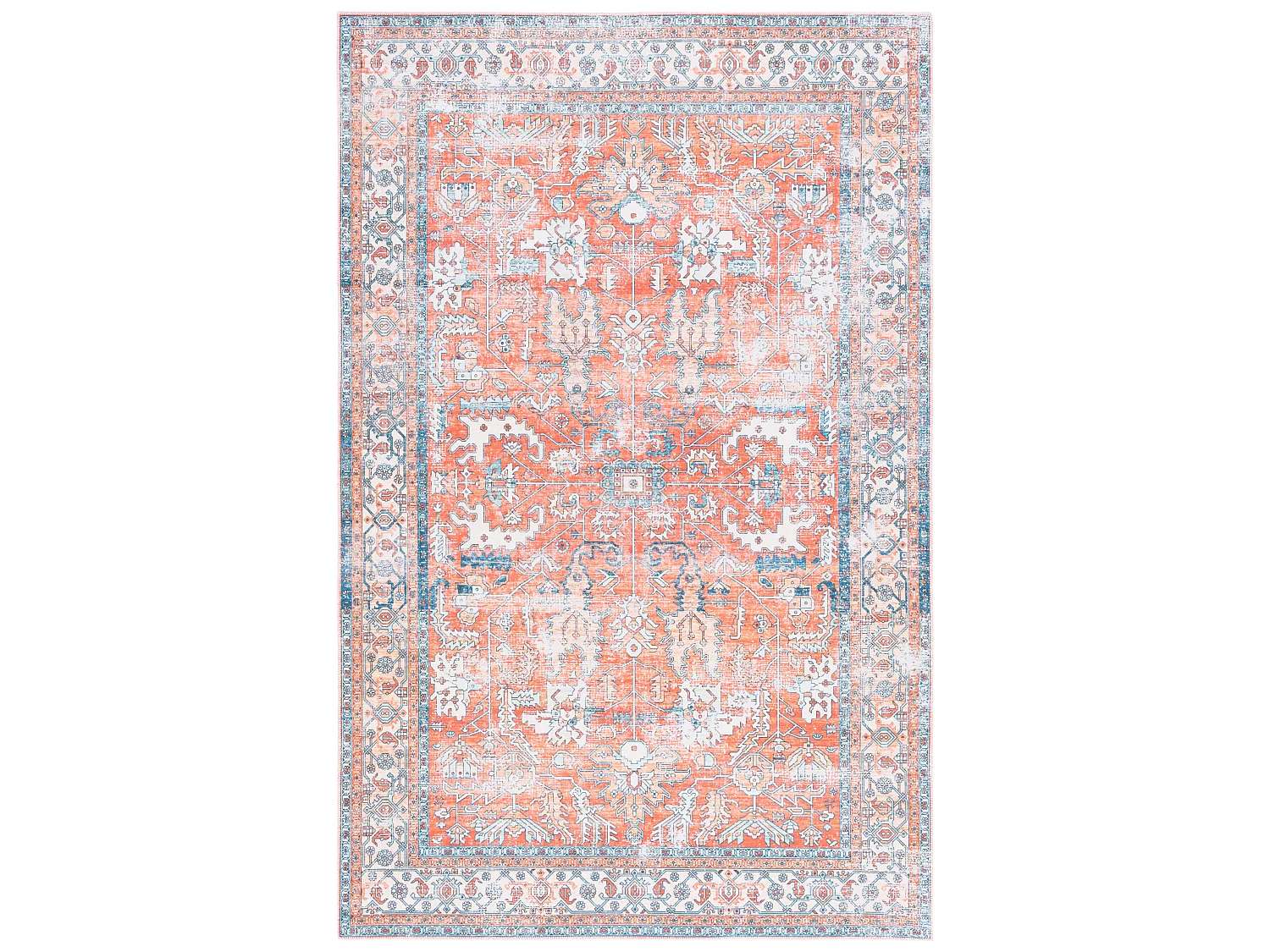 Tapis Rouille/Aqua 183 X 274 cm - Addilyn