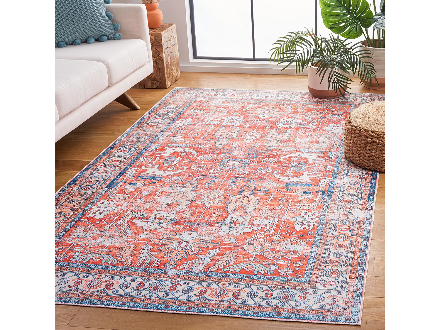 Tapis Rouille/Aqua 183 X 274 cm - Addilyn