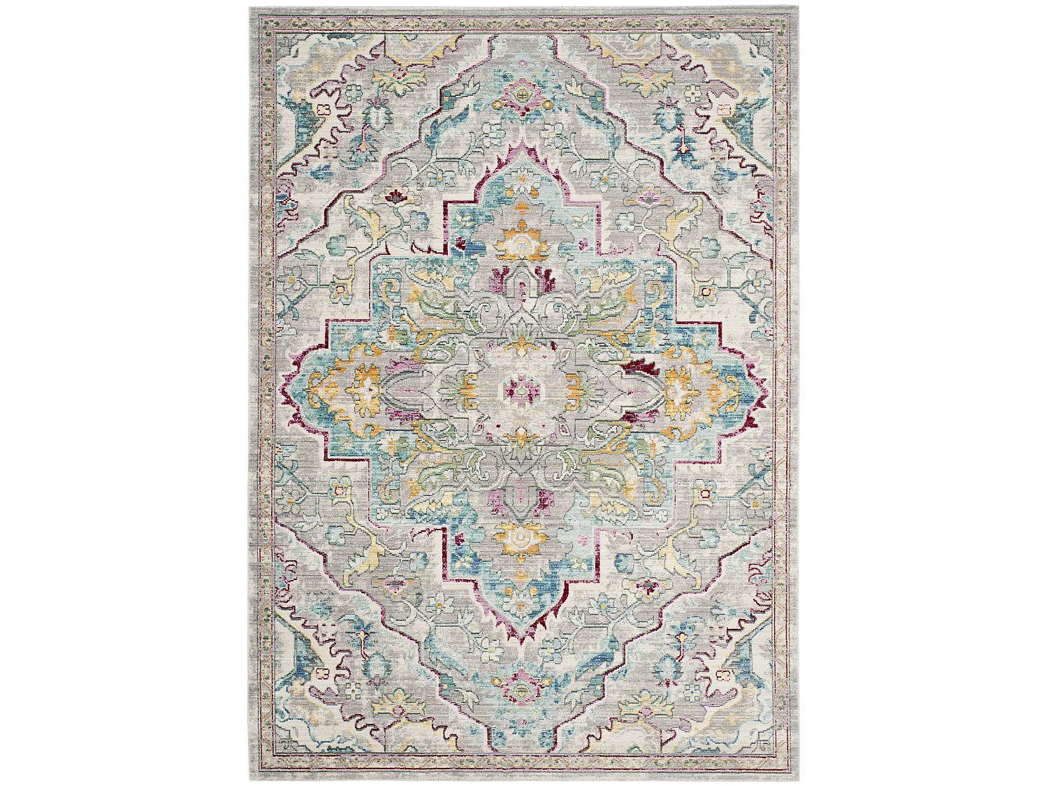 Tapis Gris/Bleu 152 X 244 cm - Lucy