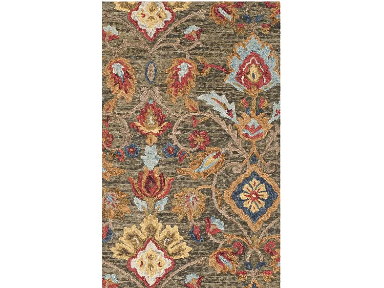 Tapis Vert/Multicolore 244 X 305 cm - Juni