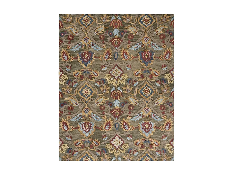 Tapis Vert/Multicolore 244 X 305 cm - Juni