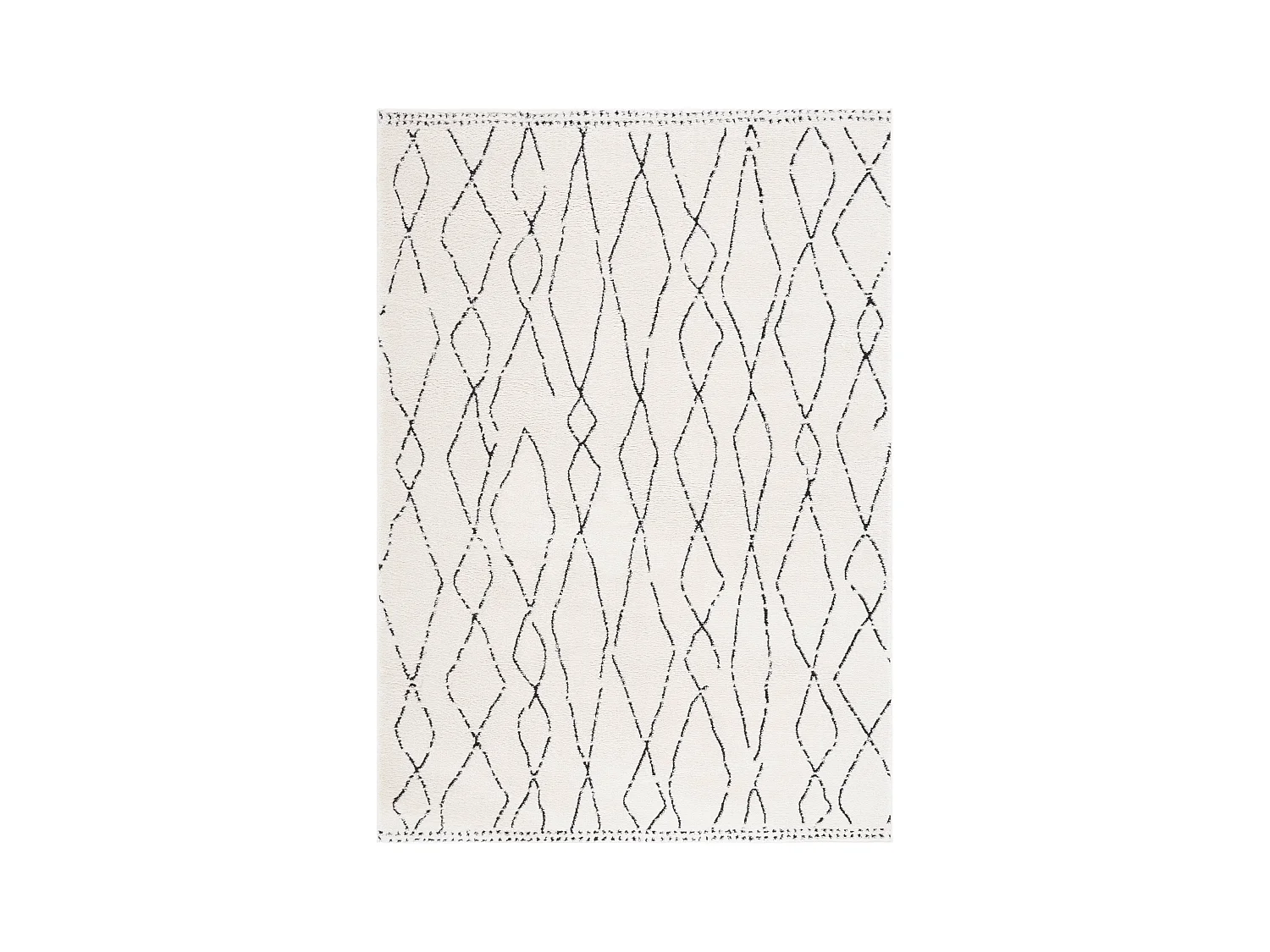 Tapis Ivoire/Noir 160 X 229 cm - Araminat