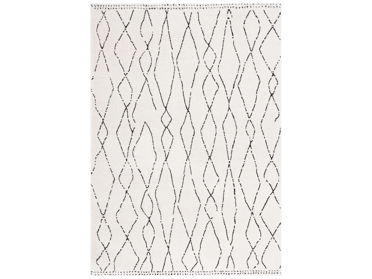 Tapis Ivoire/Noir 160 X 229 cm - Araminat