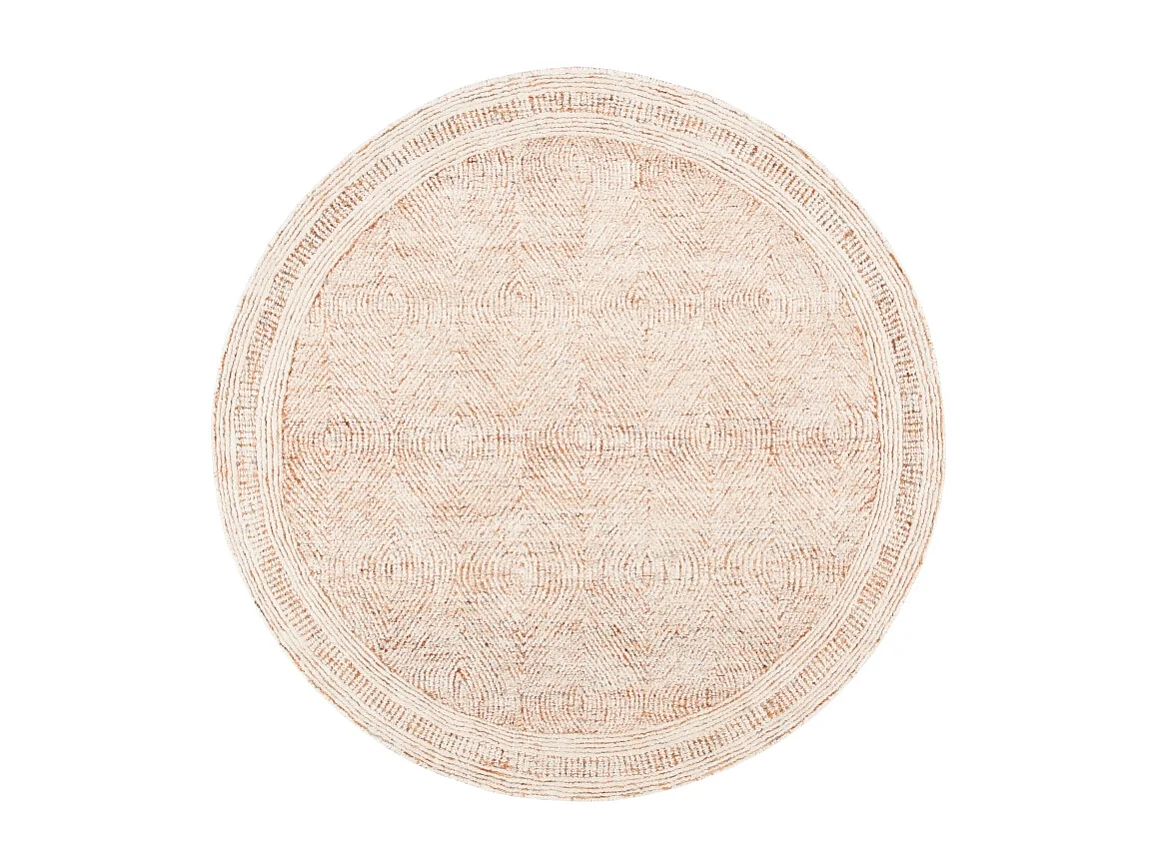 Tapis Ivoire/Rouille 122 X 122 cm - Alaska