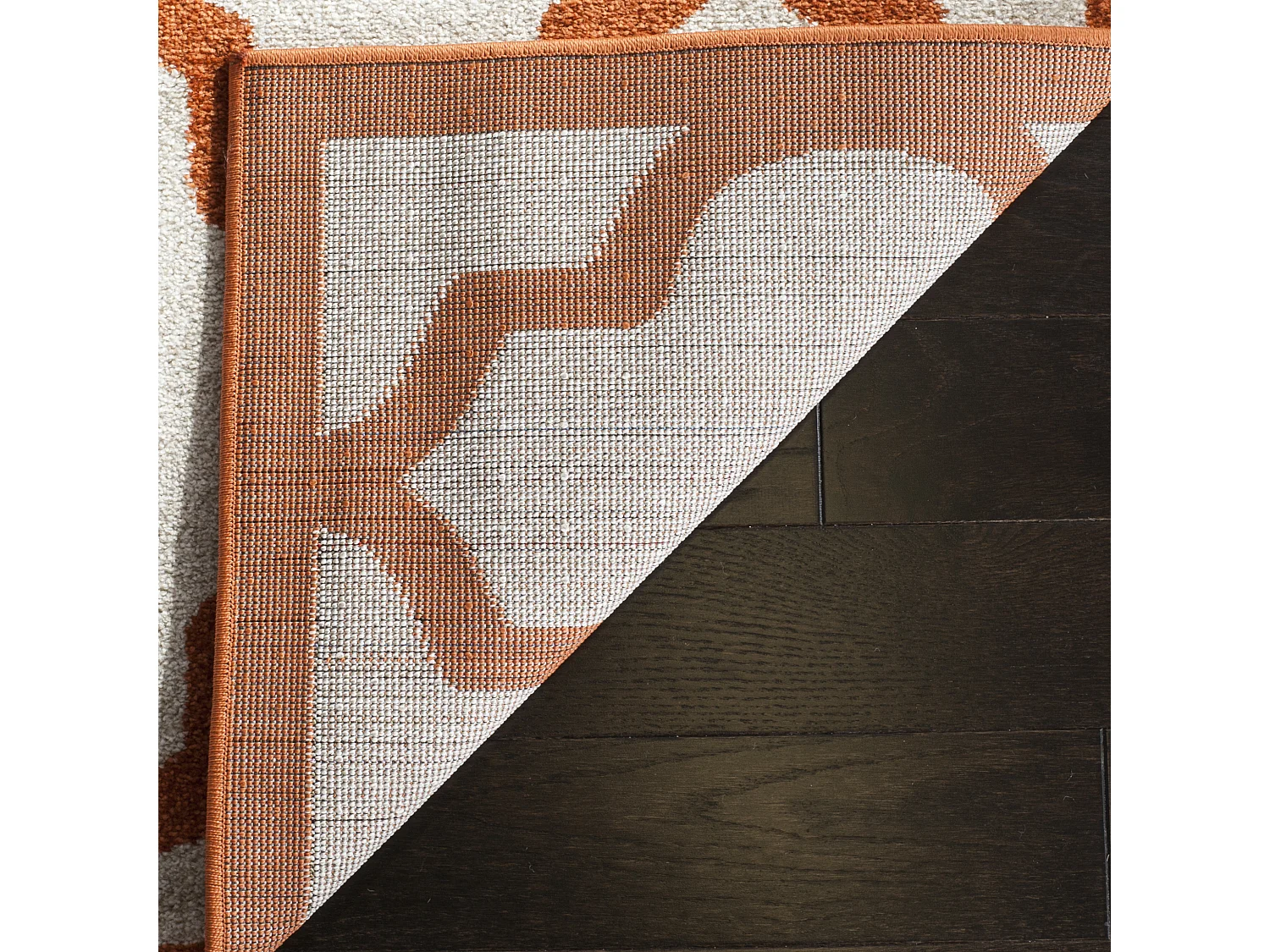 Tapis Neutre/Orange 122 X 183 cm - Derby