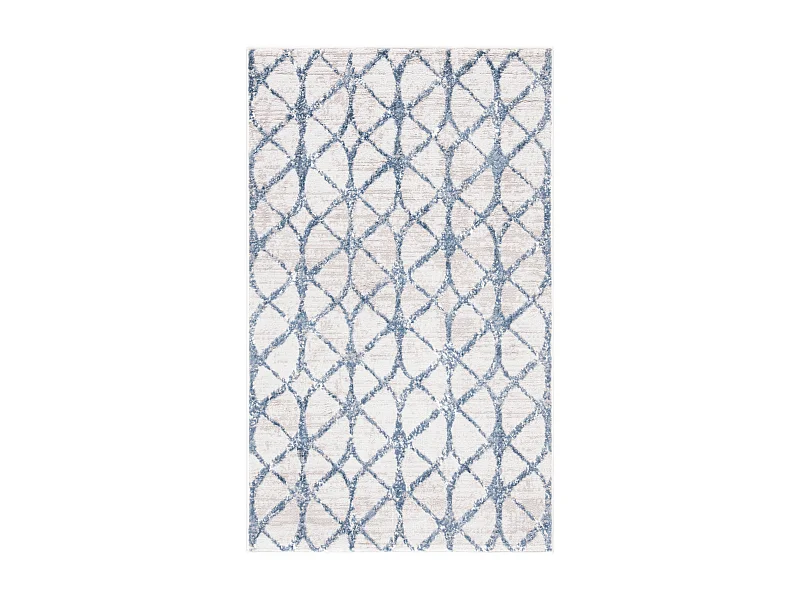 Tapis Gris/Bleu 91 X 152 cm - Elsie