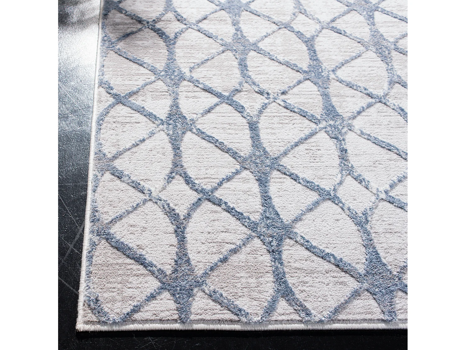 Tapis Gris/Bleu 91 X 152 cm - Elsie
