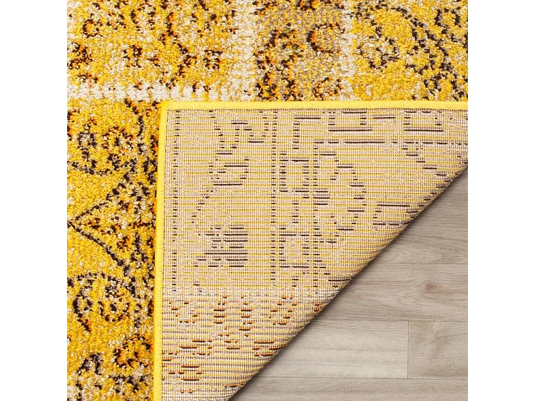 Tapis Jaune/Multicolore 122 X 170 cm - Effi