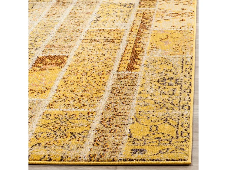 Tapis Jaune/Multicolore 122 X 170 cm - Effi