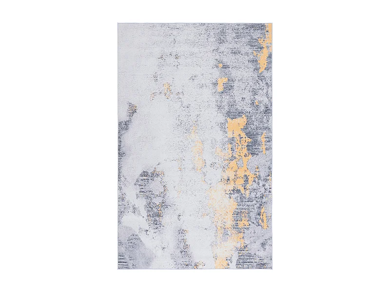 Tapis Gris/Or 122 X 183 cm - Unique