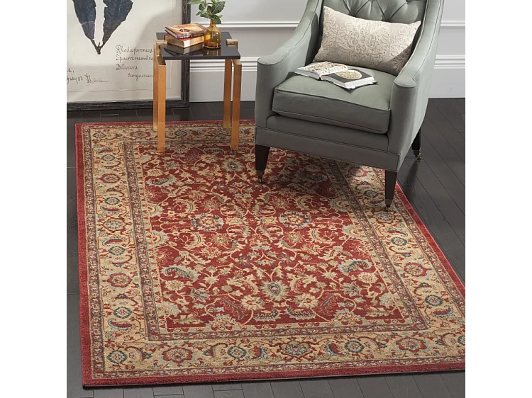 Tapis Rouge/Multicolore 122 X 170 cm - Elisa