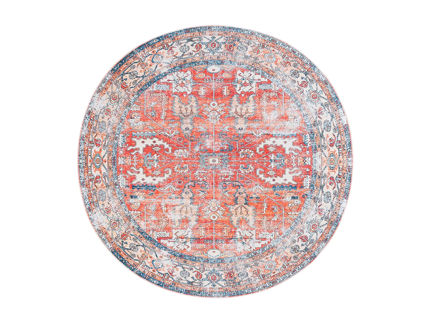 Tapis Rouille/Aqua 183 X 183 cm - Addilyn