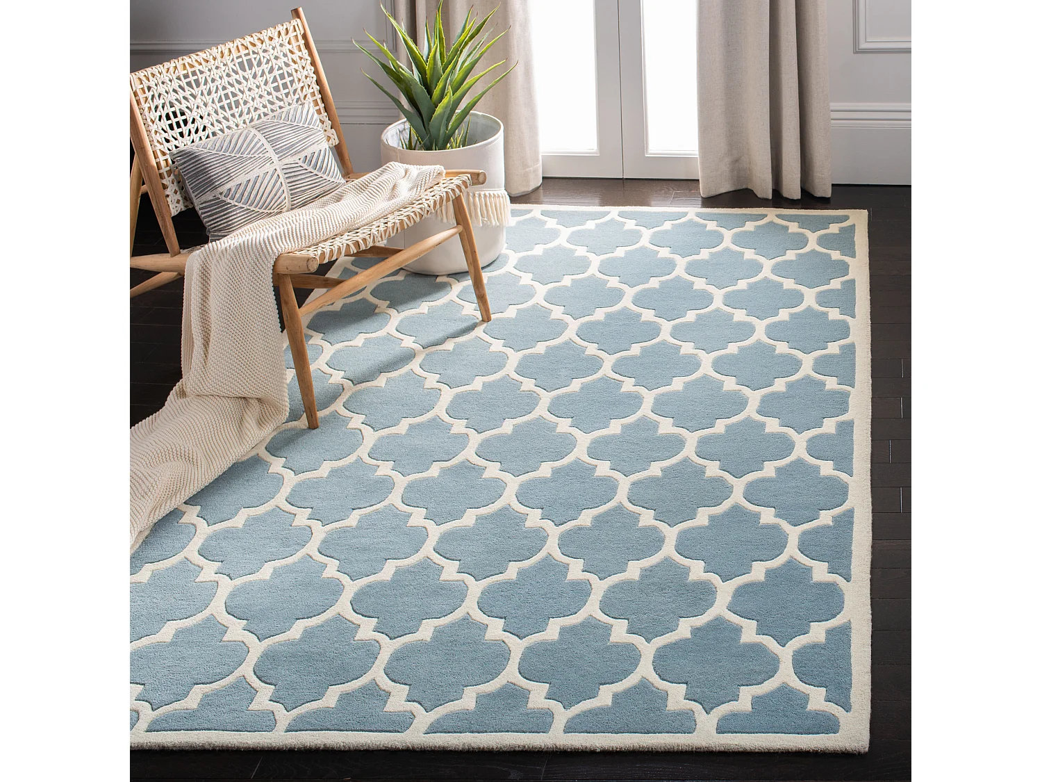 Tapis Bleu/Neutre 152 X 244 cm - Camilla