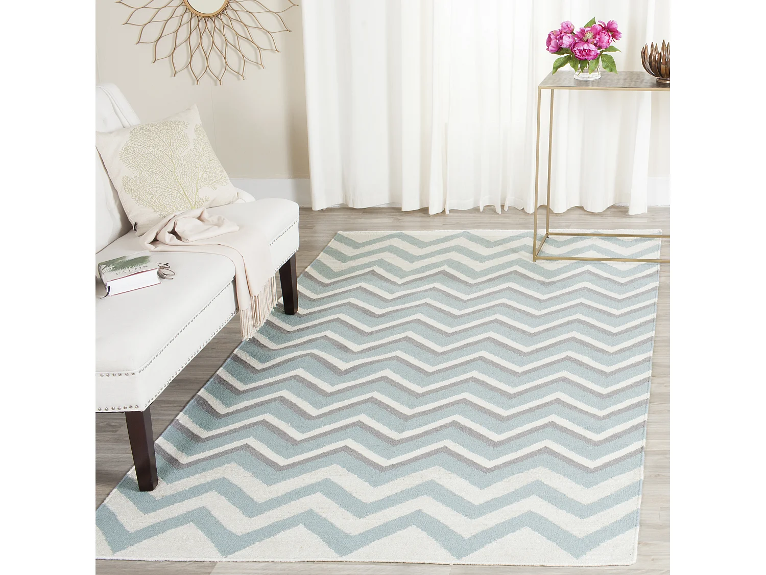 Tapis Bleu/Blanc 122 X 183 cm - Turner