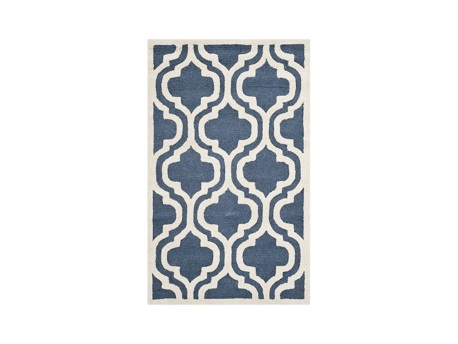 Tapis Bleu Marine/Neutre 91 X 152 cm - Oriana