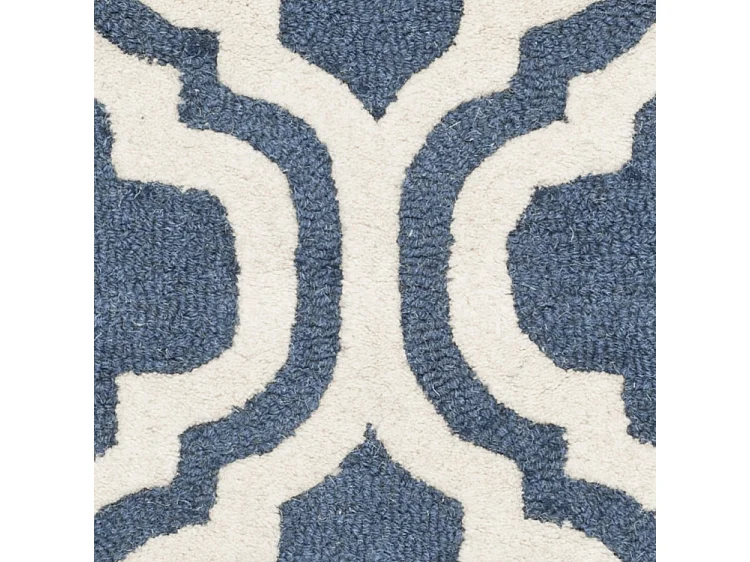 Tapis Bleu Marine/Neutre 91 X 152 cm - Oriana