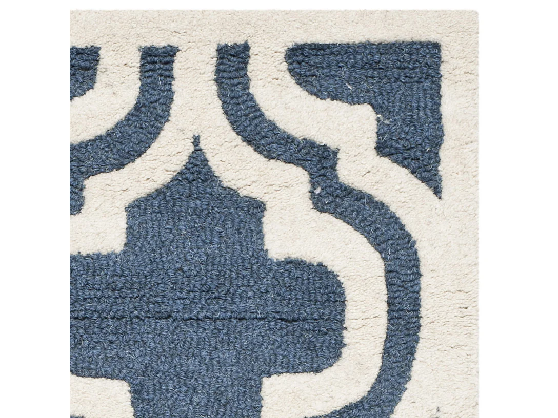 Tapis Bleu Marine/Neutre 91 X 152 cm - Oriana